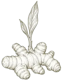 Curcuma longa botanical illustration