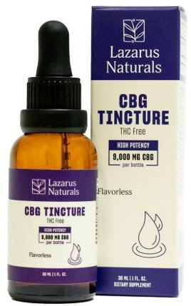 Lazarus Naturals High Potency CBG Tincture bottle