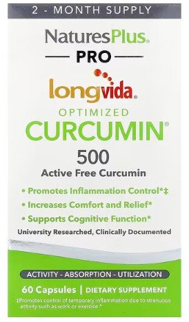 NaturesPlus PRO Longvida Optimized Curcumin bottle