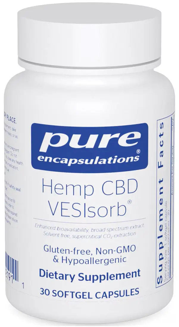 Pure Encapsulations Hemp CBD VESIsorb bottle