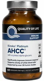 Quality of Life Kinoko Platinum AHCC bottle