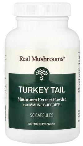 Real Mushrooms Turkey Tail extract bottle