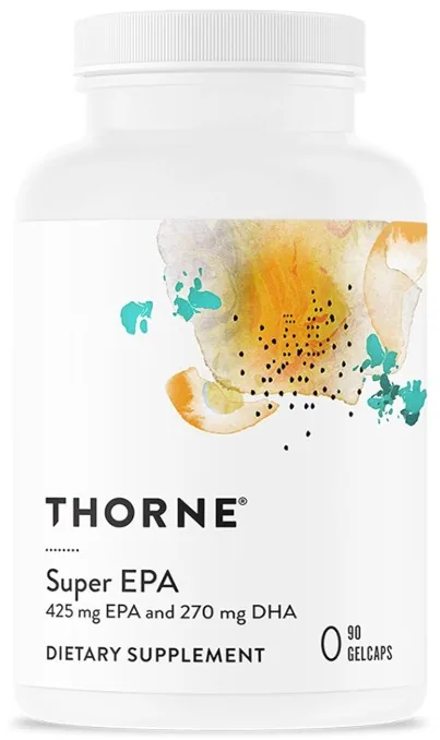 Thorne Super EPA fish oil bottle