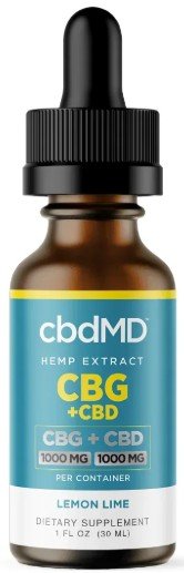 cbdMD CBG + CBD Oil Tincture bottle
